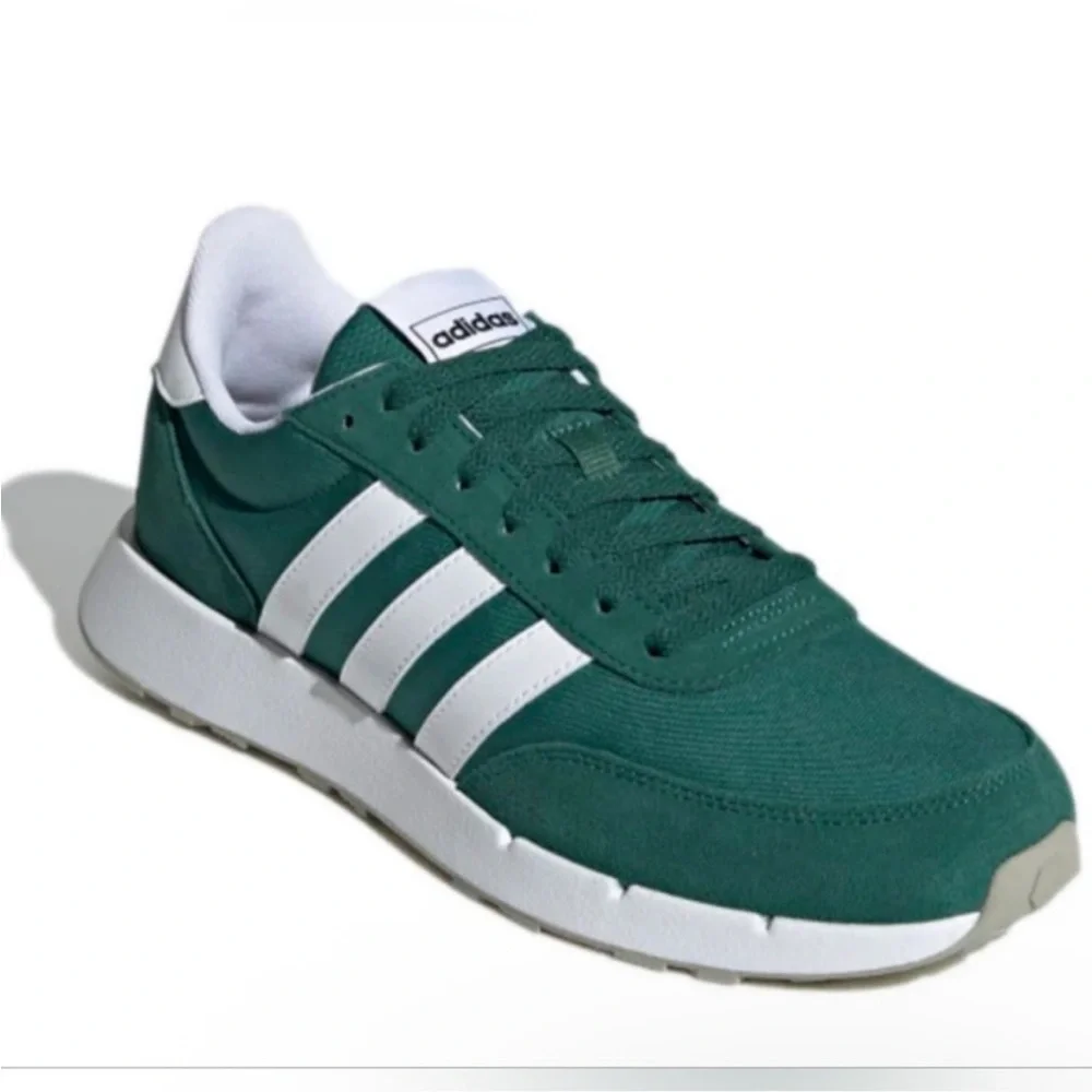 Adidas Men's Run 60s 2.0 Green & White Shoes Sz 10 NEW!